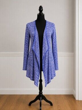 Volcom Women's Blue Open Front Sweater